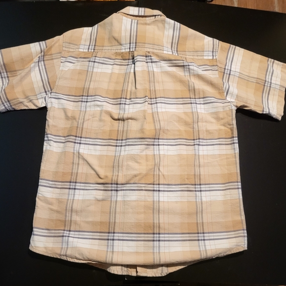 Wrangler TwentyX Western Brown Large Short Sleeve Shirt - Picture 2 of 8